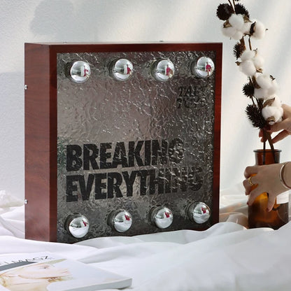 Custom Vintage Bulb Lamp Light Box