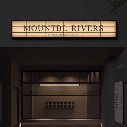 Custom Retro Vintage Sign Light Box