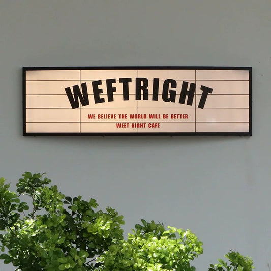 Custom Retro Vintage Sign Light Box