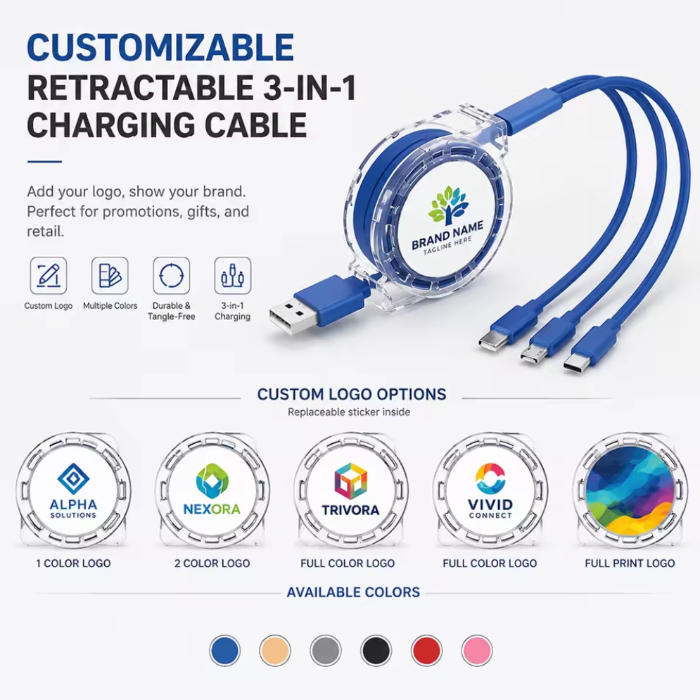 Custom 3 in 1 Charging Cable