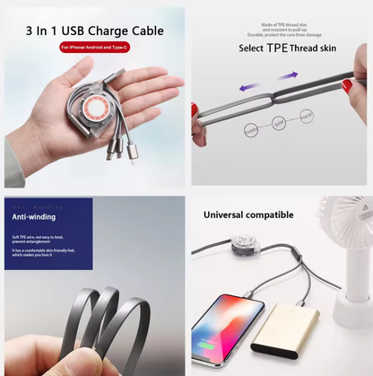Custom 3 in 1 Charging Cable