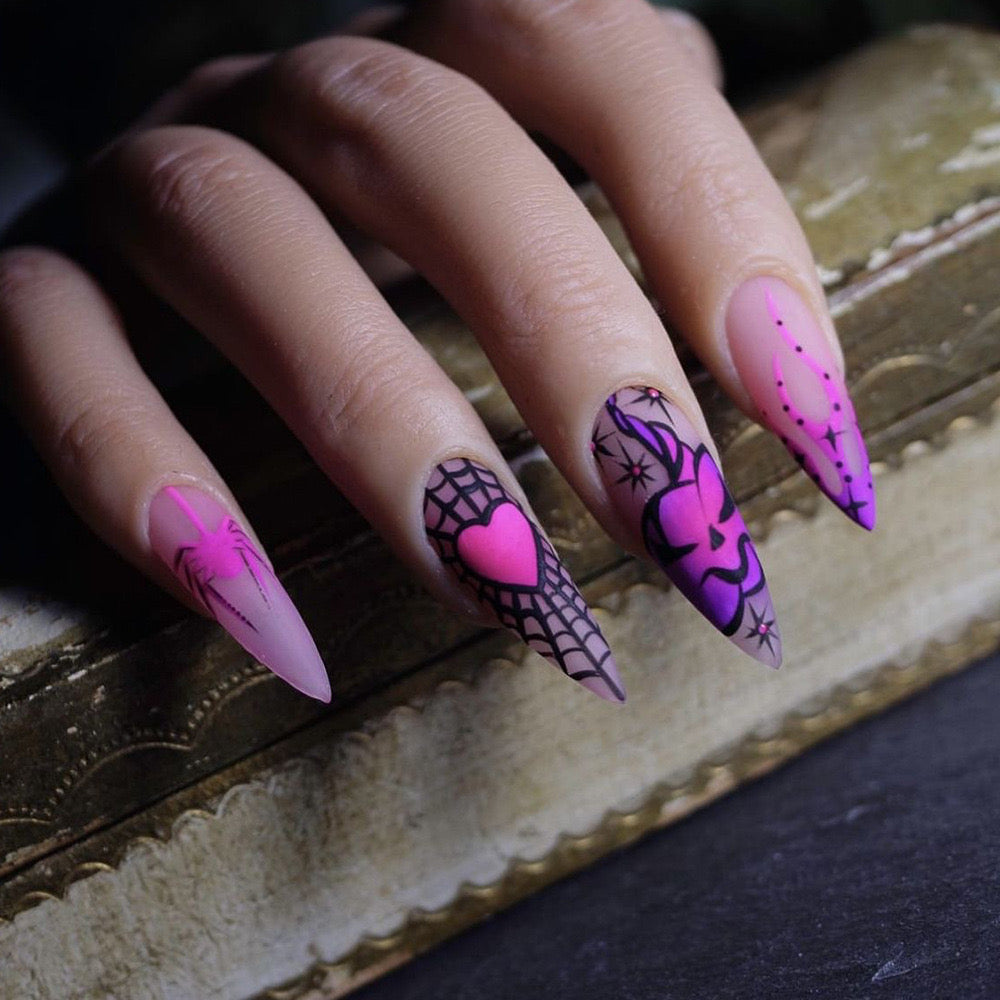 Custom Press on Nails Ballerina Medium Coffin Square Ins French Tip Nails Manicure Acrylic Private Label False Nails