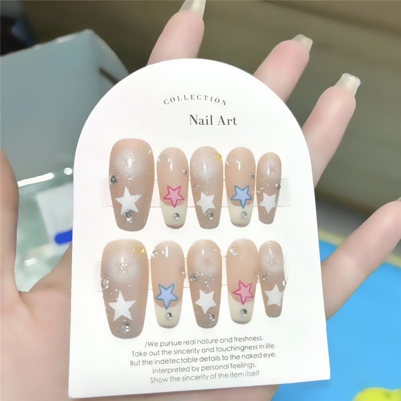Handmade Customized New Arrival False Press on Nails Artificial Fingernails With Packaging Box Press on Nails