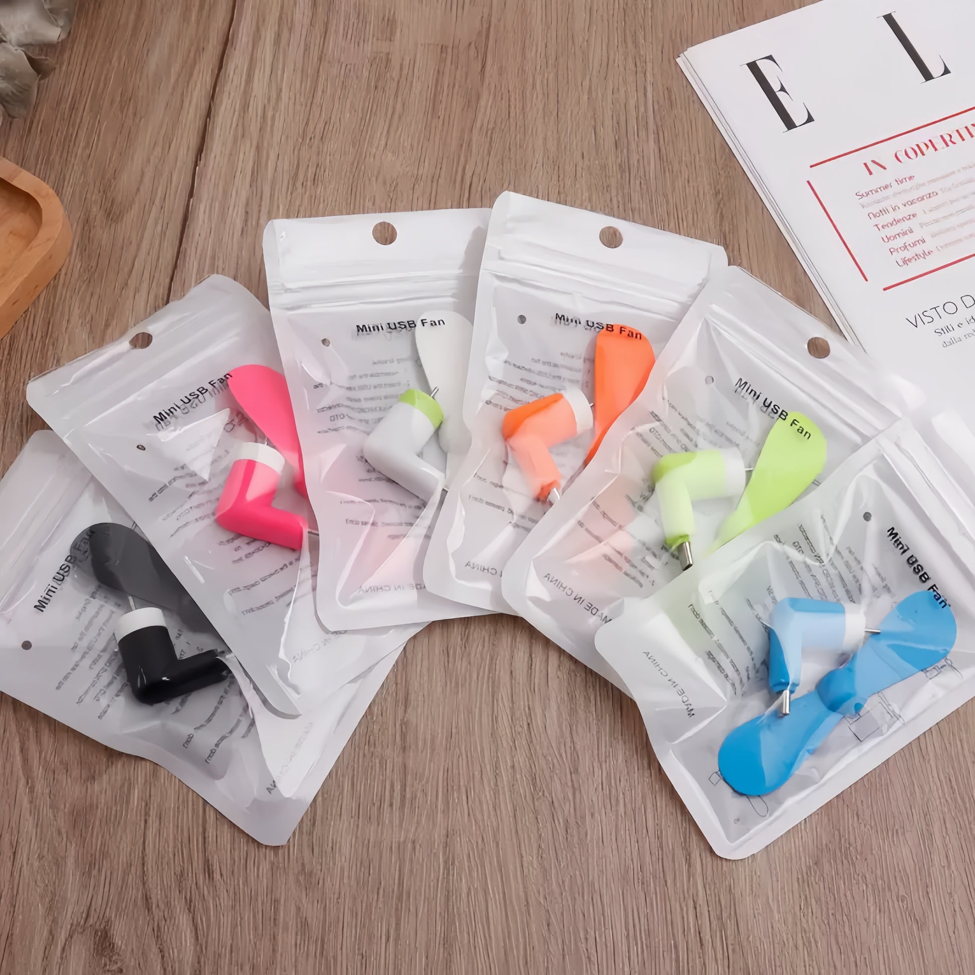 USB Mini Handheld Fan Digital Display Rechargeable Small Portable Fan for Office Student Home Gift Custom OEM