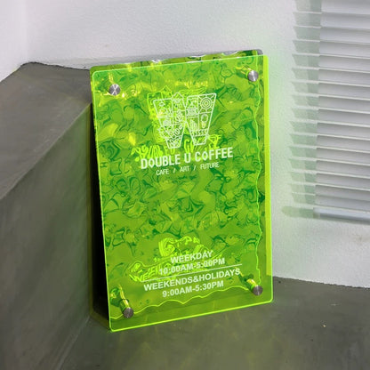 Custom Wave Color Acrylic Sign