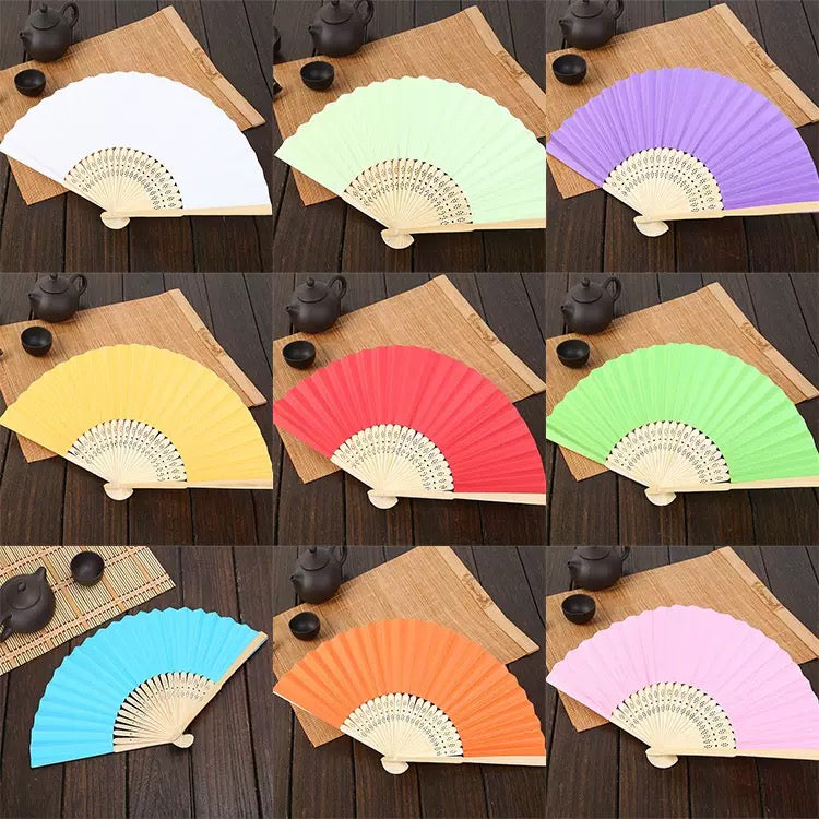 Custom Folding Handheld Fans Promo Items Summer Present