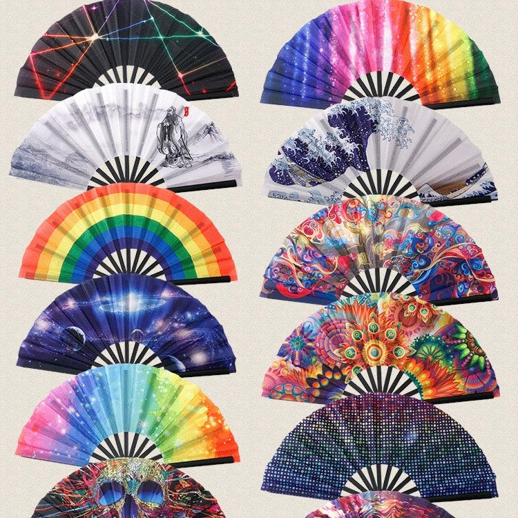 Custom Folding Handheld Fans Promo Items Summer Present