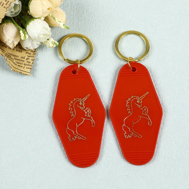 Custom Gold Engraved Key ring | Gold Foil Keychain | Diamond Keytags Promo