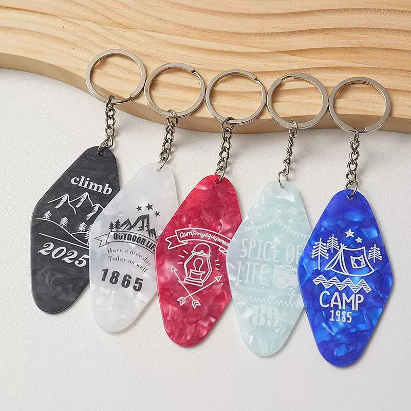 Custom Texture Keychains Any Logo/Text Anniversary GIft & Business Gifts