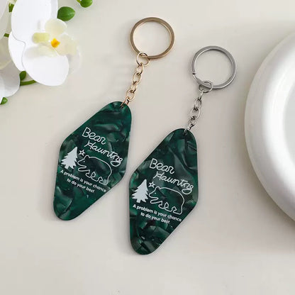 Custom Texture Keychains Any Logo/Text Anniversary GIft & Business Gifts