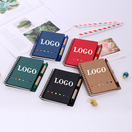Custom Logo Notedbooks With Pen
