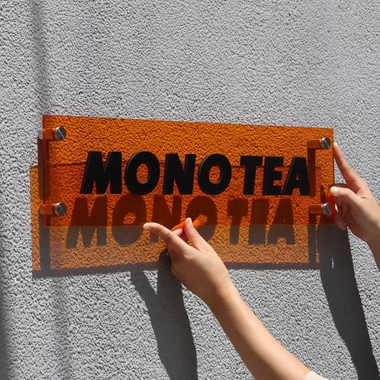 Custom Rectangle Acrylic Logo Sign