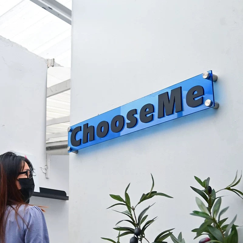 Custom Rectangle Acrylic Logo Sign