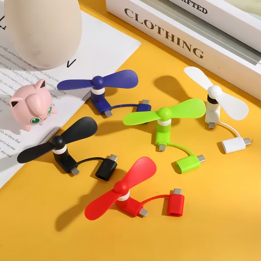 Portable Desktop Fan with Light for Students Summer Handheld Charging Fan